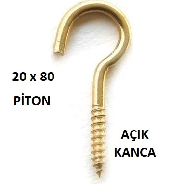 20 x 80 PİTON - AÇIK KANCA ( 1 ADET FİYATIDIR ) ürün görseli 1