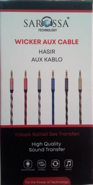 SAROSSA AUX KABLO S436 HASIR ( 1 ADET FİYATIDIR ) ürün görseli 1