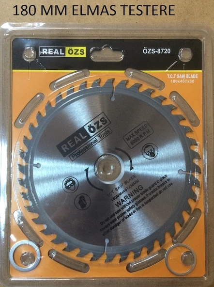 SUNTA - AHŞAP ELMAS DAİRE TESTERE 180 mm x 40 T x 30 mm ürün görseli 1