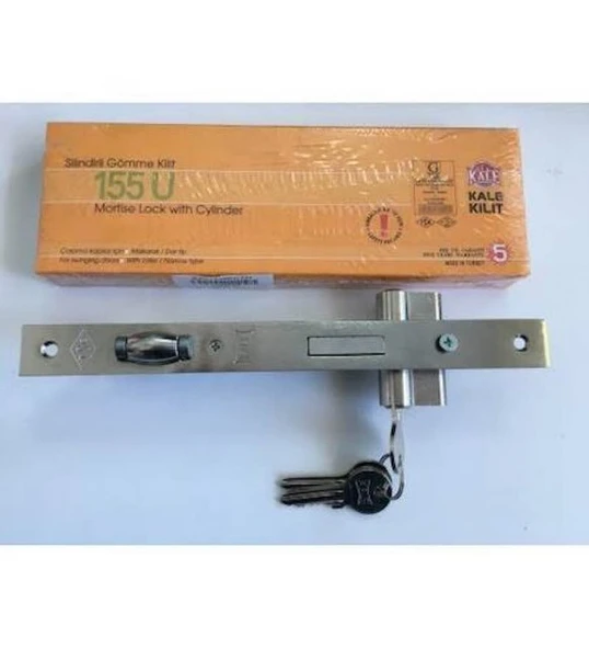 KALE 155 - U MAKARALI DAR TİP SİLİNDİRLİ KİLİT 20 mm ürün görseli 1