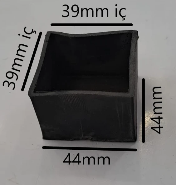 40x40 PLASTİK AYAK DIŞTAN GEÇMELİ - Resim 2