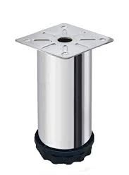 METAL BAZA AYAK 10 CM KROM ( 1 ADET FİYATIDIR ) ürün görseli 1