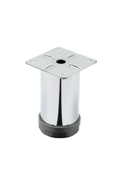 METAL BAZA AYAK 8 CM KROM ( 1 ADET FİYATIDIR ) ürün görseli 1
