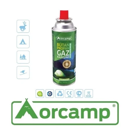 ORCAMP KARTUŞ TÜP - BÜTAN PROPAN GAZ KARIŞIMI 400ML - 227 GR ürün görseli 1