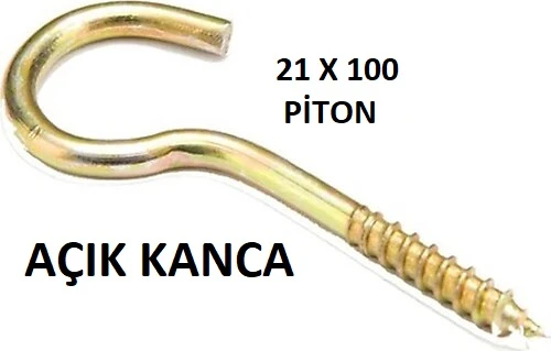 21 x 100 PİTON - AÇIK KANCA ( 1 ADET FİYATIDIR ) ürün görseli 1