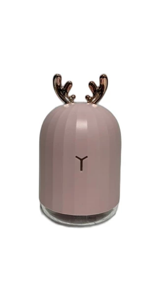 Torima H1 Sevimli Geyik Mini 220ml Hava Nemlendirici Buhar Makinesi Ve Aroma Difüzörü Pembe ürün görseli 1