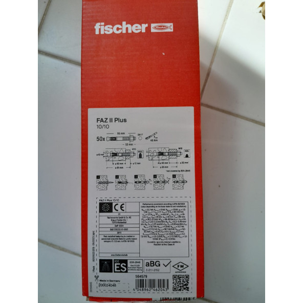FİSCHER FAZ II PLUS  10/10        50ADET ürün görseli 1