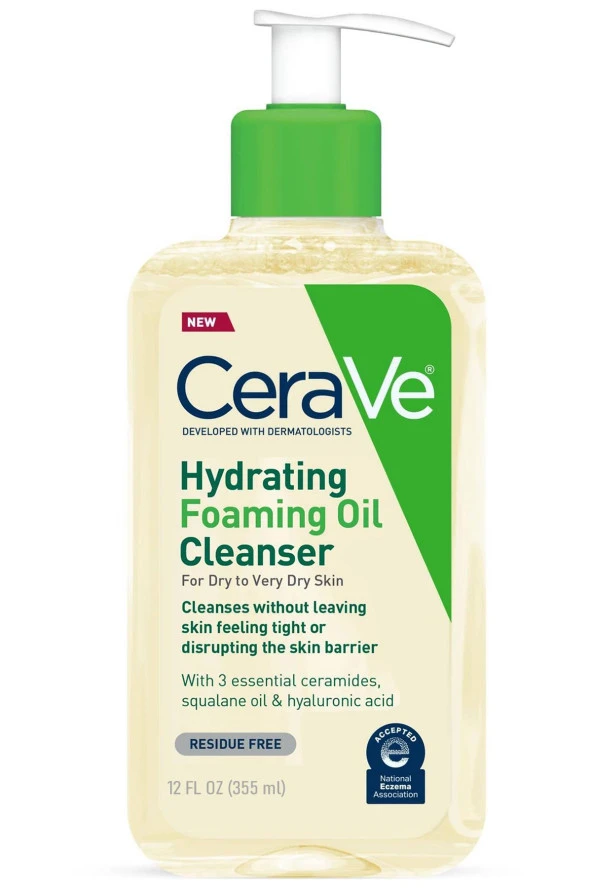 CeraVe Nemlendirici Köpüren Cilt Temizleyici Yağ 355ML ürün görseli 1