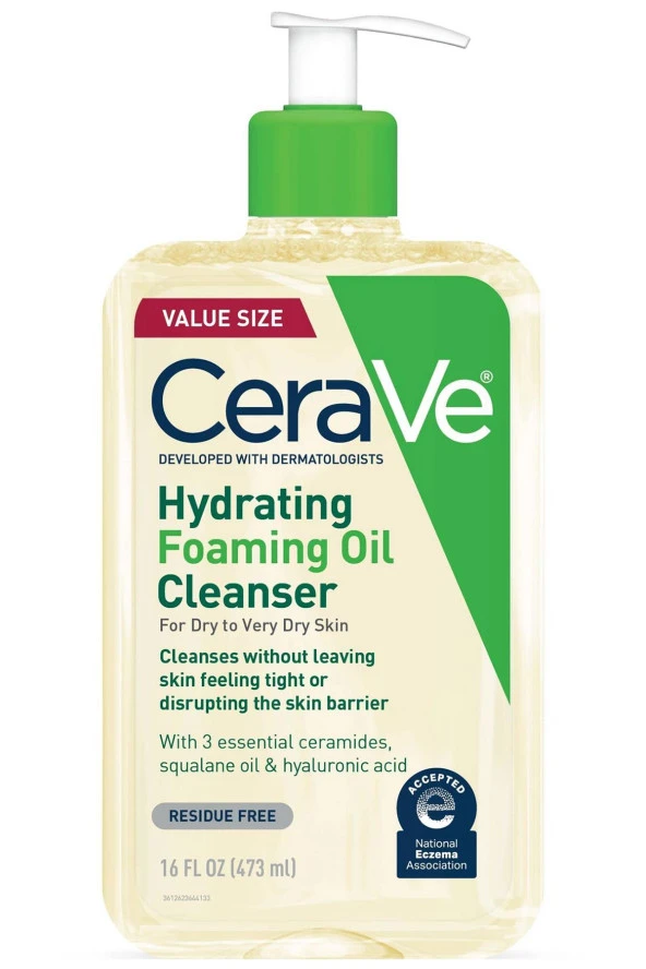 CeraVe Nemlendirici Köpüren Cilt Temizleyici Yağ 473ML ürün görseli 1