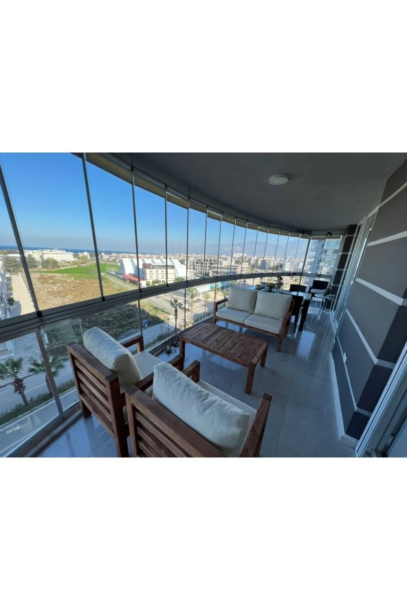 ODUNS Trian 2+1+1 Bahçe Balkon Teras Ahşap Oturma Grubu ürün görseli 1