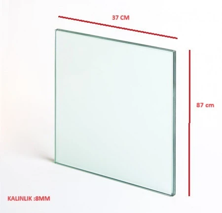 FIRIN CAM DAMPERLİ (370X870X8 MM) ürün görseli 1