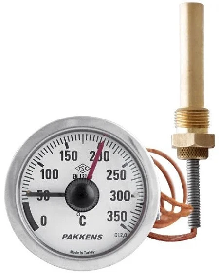 Q60X350C KONTAKLI 2 MT SPİRALLİ TERMOMETRE PAKKENS ürün görseli 1