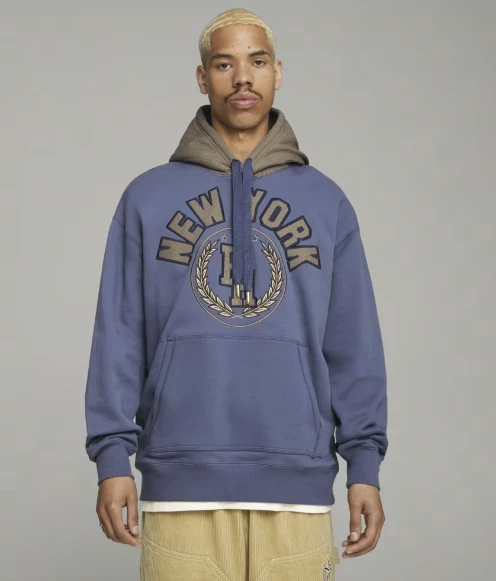 PUMA x RHUIGI Erkek Kapüşonlu MAVİ Sweatshirt 62088956 ürün görseli 1