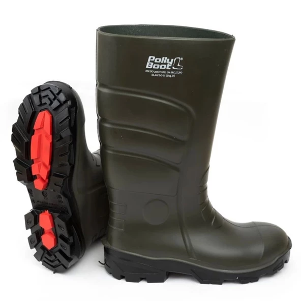 Polly Boot Galaxy 501 Haki Renk İş Çizmesi ürün görseli 1