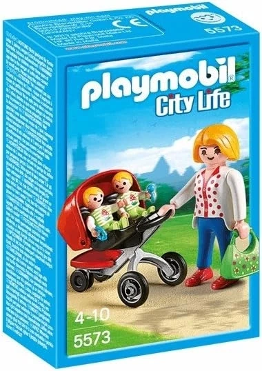 Playmobil 5573 City Life İkiz Bebek Arabalı Anne ürün görseli 1