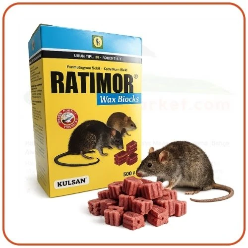Ratimor Wax Mum Blok Fare Zehiri | 500 Gram ürün görseli 1