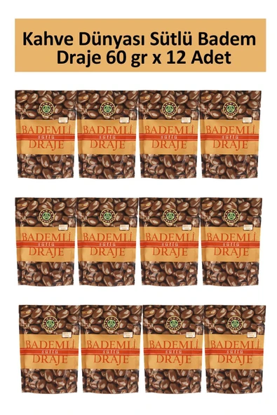 Kahve Dünyası Sütlü Badem Draje 60 gr x 12 Adet ürün görseli 1