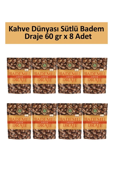 Kahve Dünyası Sütlü Badem Draje 60 gr x 8 Adet ürün görseli 1
