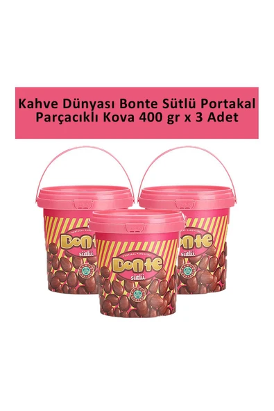 Kahve Dünyası Bonte Portakal Parçacık Kova 400 GR x 3 Adet ürün görseli 1