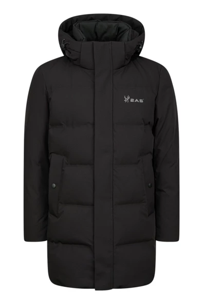 Andome Men Down Siyah Parka Erkek Siyah Uzun Mont 2ASADPMCNFW23 ürün görseli 1