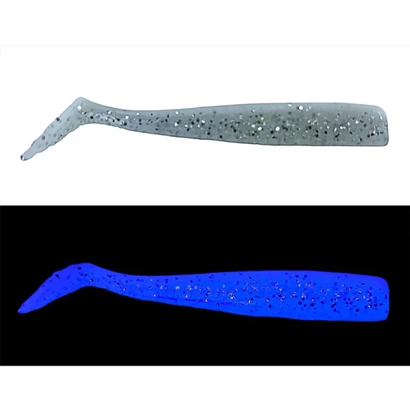 Mef Sargan 8cm 5 Adet Silikon Yem  UV Kristal ürün görseli 1