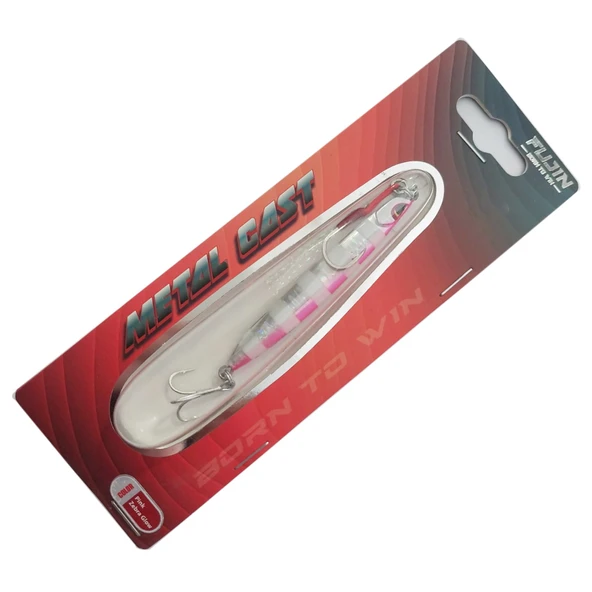 Fujin Metal Cast 30gr Shore Jig Yem  MT02 Pink Zebra Glow ürün görseli 1
