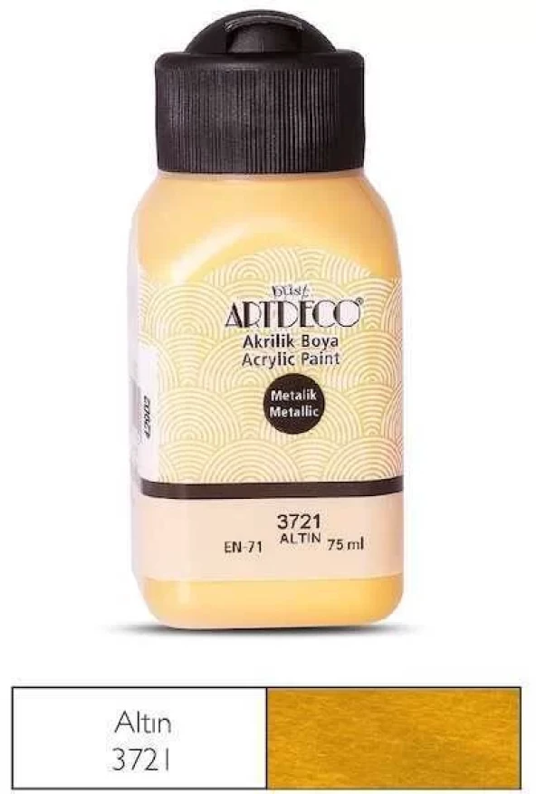 Artdeco Akrilik Boya Metalik 75 ml Altın ürün görseli 1