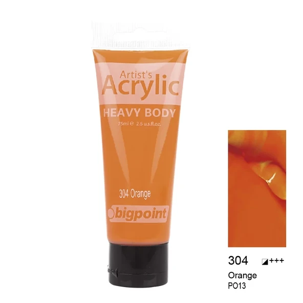 Bigpoint Akrilik Boya 75 ml Orange 304 ürün görseli 1