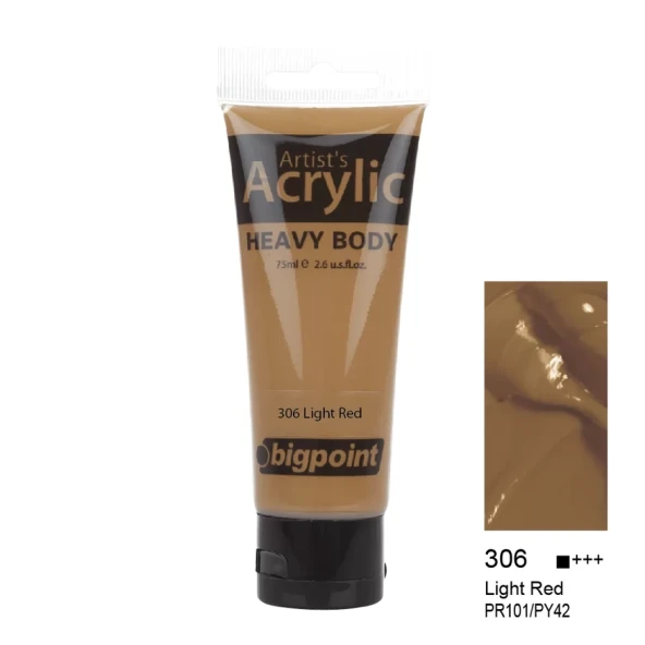Bigpoint Akrilik Boya 75 ml Light Red 306 ürün görseli 1