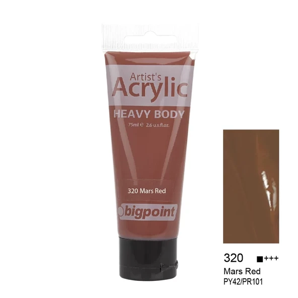 Bigpoint Akrilik Boya 75 ml Mars Red 320 ürün görseli 1