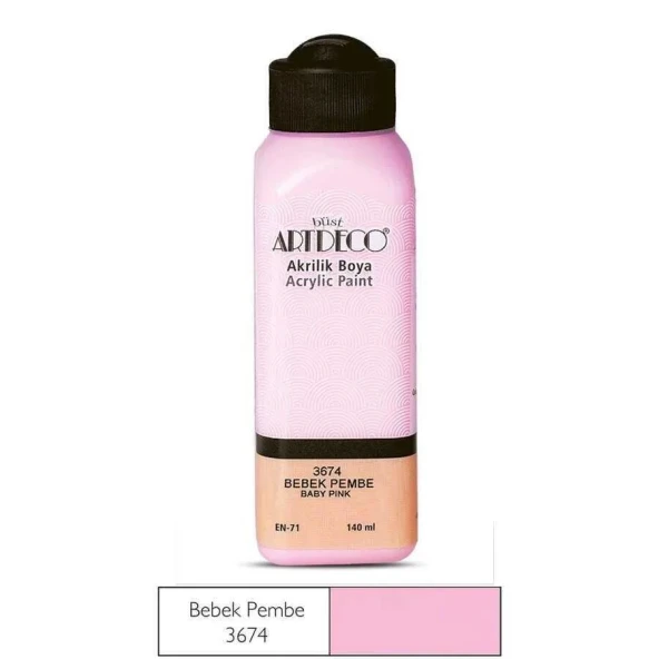 Artdeco Akrilik Boya 140 ml Bebek Pembe ürün görseli 1