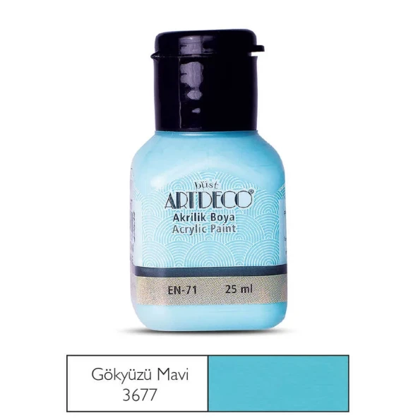 Artdeco Akrilik Boya 25 ml Gökyüzü Mavi ürün görseli 1