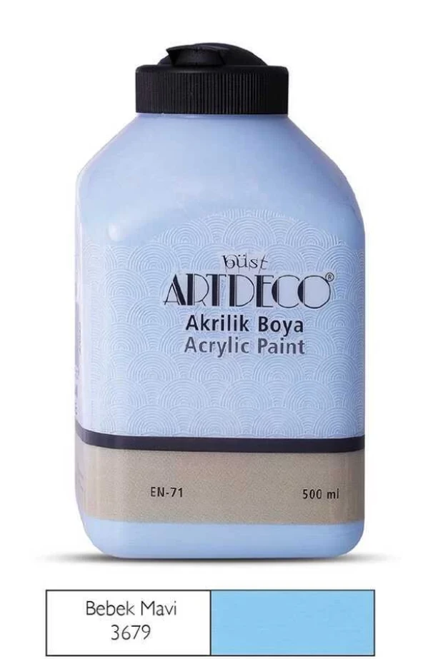 Artdeco Akrilik Boya 500 ml Bebek Mavi ürün görseli 1
