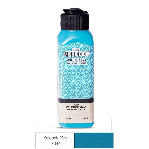 Artdeco Akrilik Boya 140 ml Kelebek Mavi ürün görseli 1