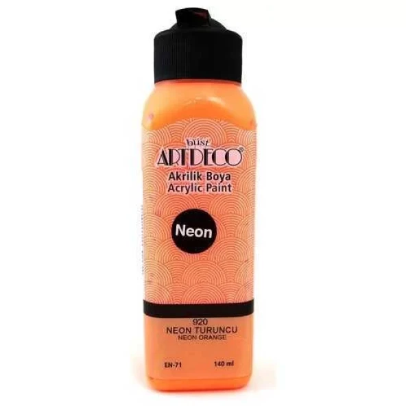 Artdeco Akrilik Boya 140 ml Neon Turuncu ürün görseli 1