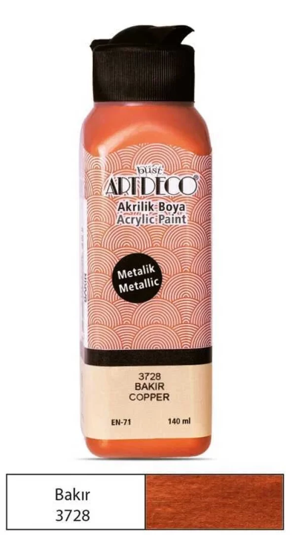 Artdeco Akrilik Boya Metalik 140 ml Bakır ürün görseli 1