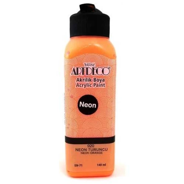 Artdeco Akrilik Boya 140 ml Neon Turuncu - Resim 2