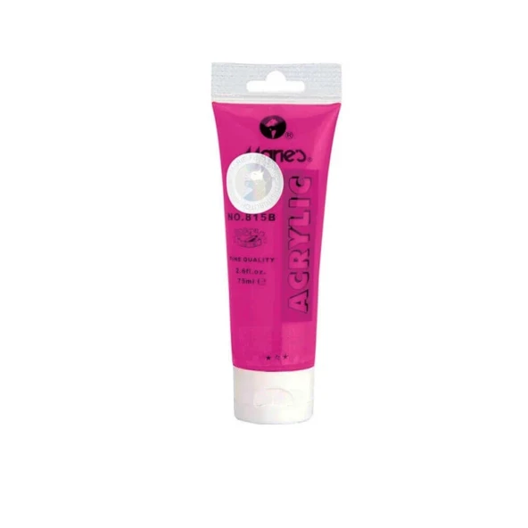 Maries Akrilik Boya 75ml Fluorescent Pink - Resim 2