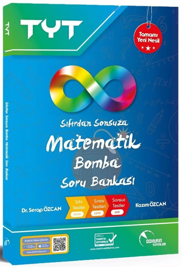 TYT Matematik Bomba Sıfırdan Sonsuza Soru Bankası Doktrin Yayınları ürün görseli 1