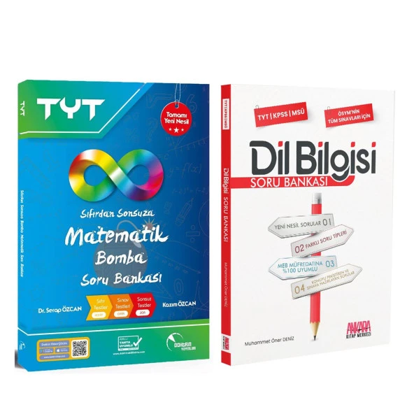 Doktrin TYT Matematik Bomba Sıfırdan Sonsuza ve AKM Dil Bilgisi Soru Bankası Seti 2 Kitap ürün görseli 1