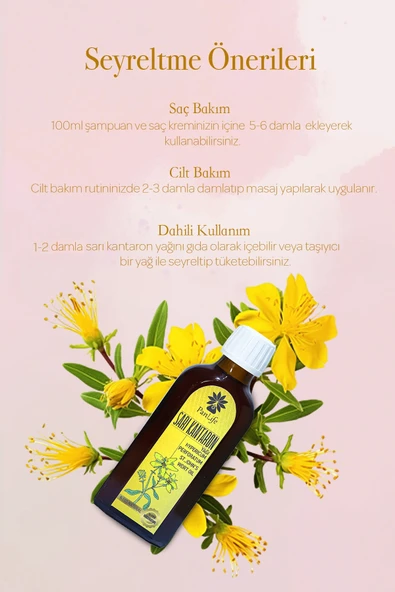 PANLIFE SARI KANTARON YAĞI 100 ML - Resim 3