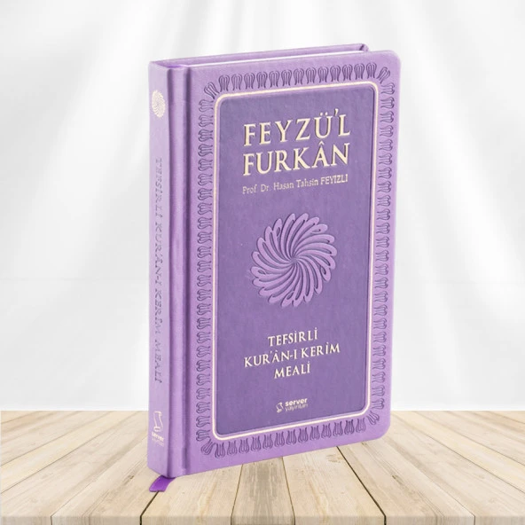 Feyzü'l Furkan Tefsirli Kur'an-ı Kerim Meali (Büyük Boy - Tefsirli Meal - Ciltli) LİLA ürün görseli 1