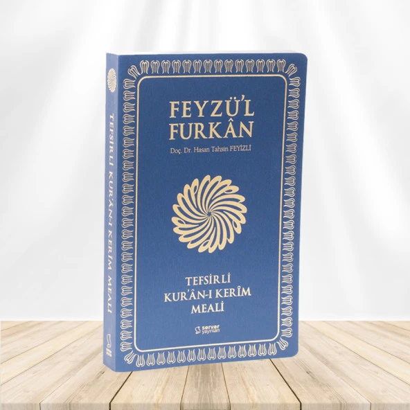 Feyzü'l Furkan Tefsirli Kur'an-ı Kerim Meali (Büyük Boy - Tefsirli Meal - İNCE CİLT) LACİVERT ürün görseli 1