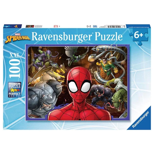 Ravensburger 100 XXL Parçalı Spiderman Örümcek Adam Yapboz Puzzle Ravensburger 6 Yaş ve Üzeri Çocuk Yapbozları ürün görseli 1