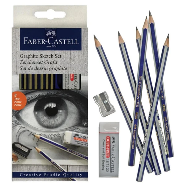 Faber Castell -Dereceli Çizim Kurşun Kalem Seti ürün görseli 1