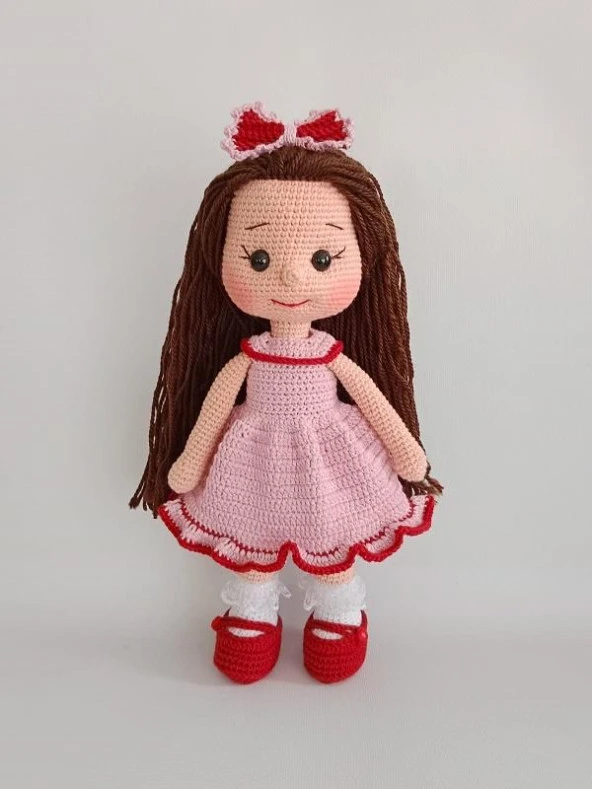 Pembiş Fatoş Bebek Amigurumi Organik Oyuncak ürün görseli 1