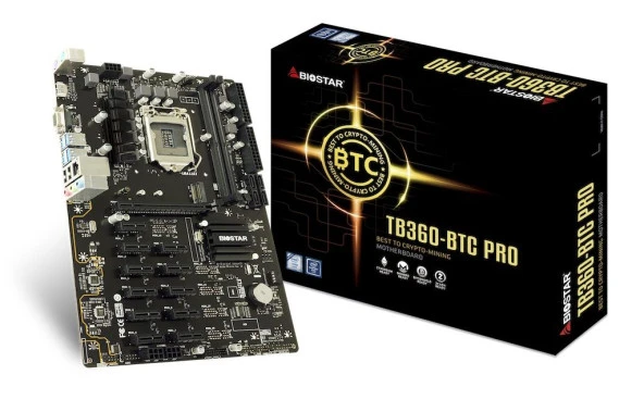 BiOSTAR TB360-BTC Pro 2.0 ANAKART (Bitcoin Bord) / Kutulu / 2.el ürün görseli 1