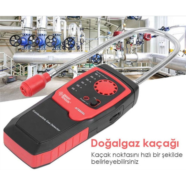Smart Sensor AT8800L Yanıcı Gaz Kaçak Dedektörü - Resim 3