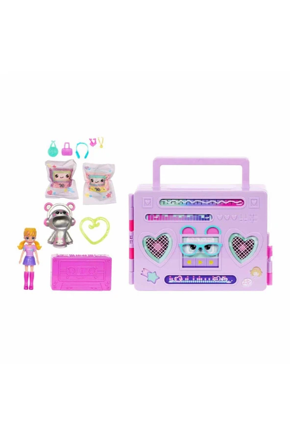 Polly Pocket Radyo Temalı Moda Eğlencesi Oyun Seti HRD65 ürün görseli 1