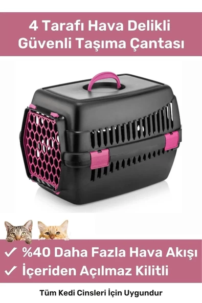 Premium Serisi Güvenli & Konforlu Köpek Kedi Taşıma Sepeti Sağlam Pet Kutusu Seyahat Kafesi Çantası ürün görseli 1